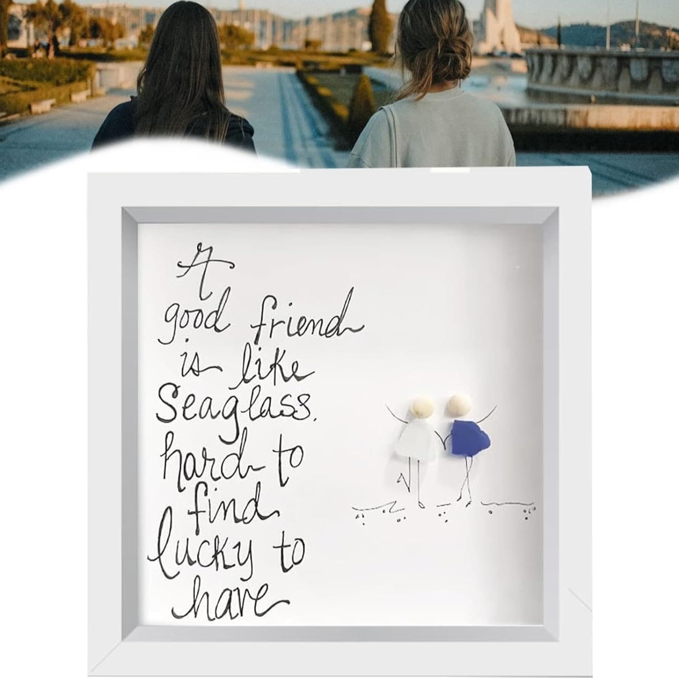 Friendship Sea Glass 3D Decorative Ornament Standalone Site New 2024