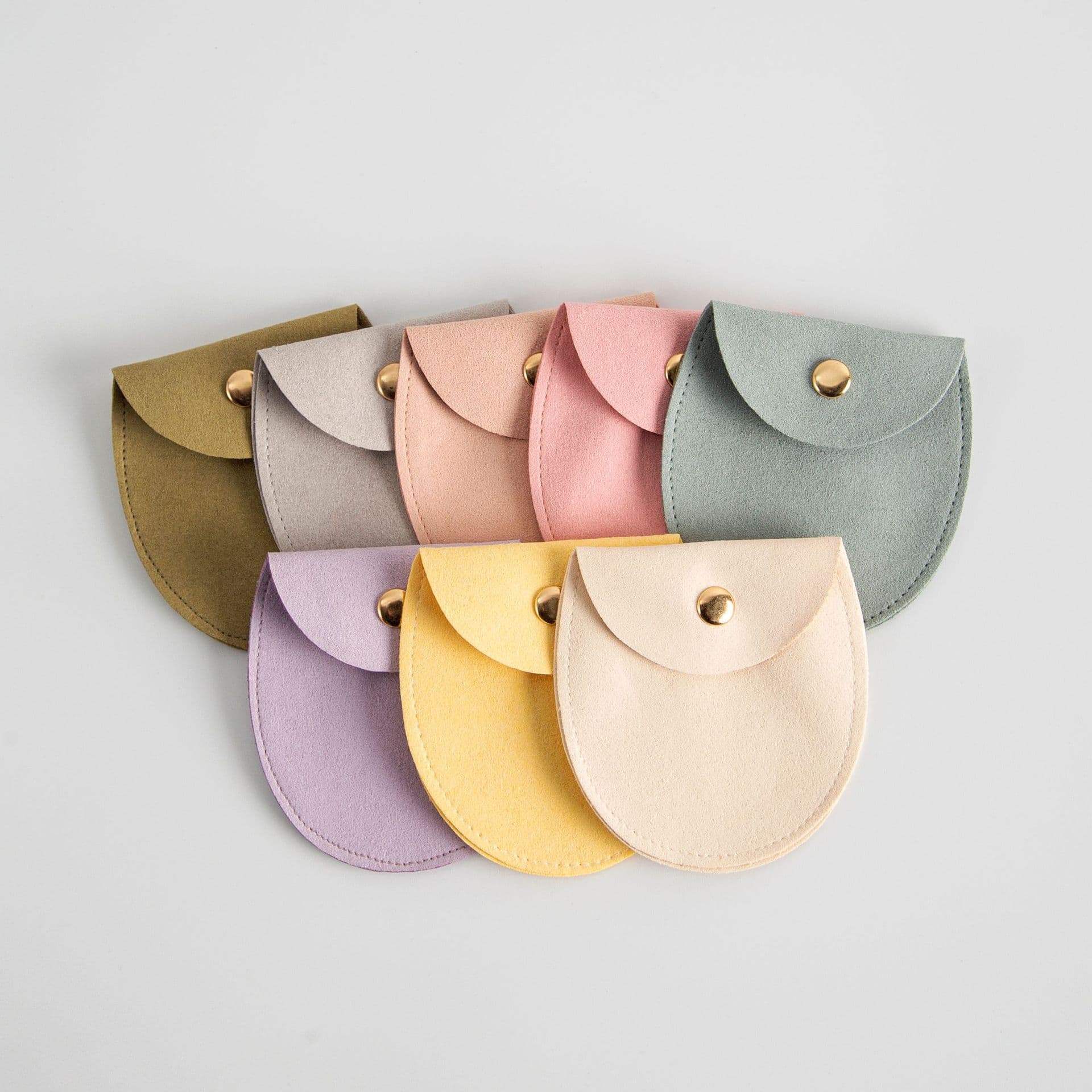 Flip-Button Jewelry Bag, Simple and Elegant High-End Button Jewelry Bag, Small Gift Storage Bag for Jewelry