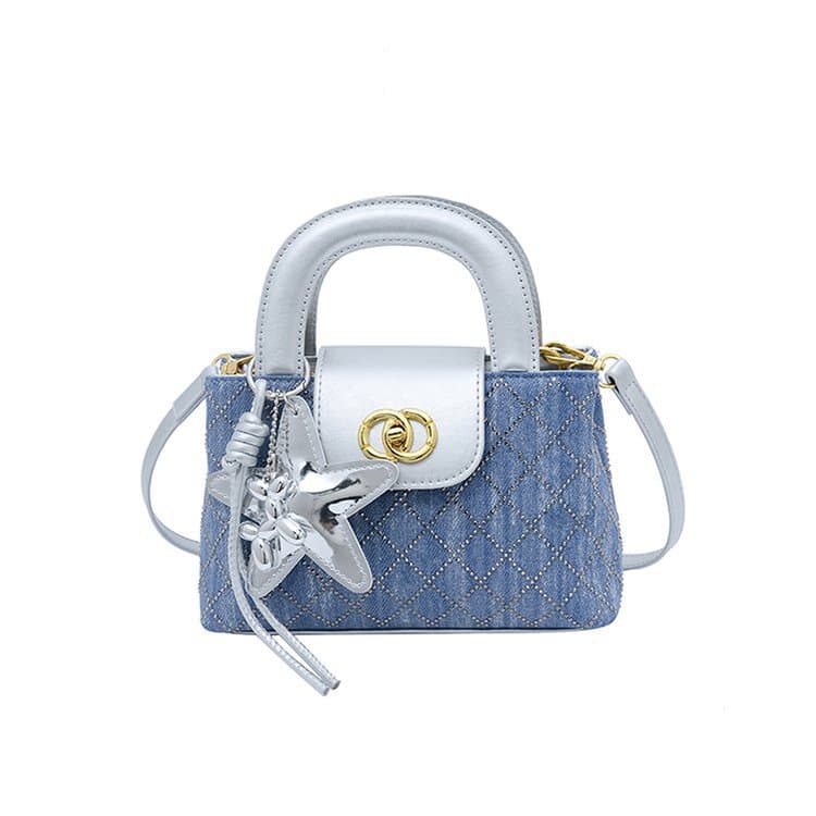 Crossbody Bag 2026 New Style Fashion Rhinestone Small Square Bag Chanel-Style Shoulder Crossbody Bag Handbag Factory