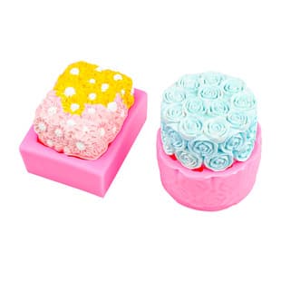 Daisy Aromatherapy Candle, Plaster, Handmade Soap Silicone Mold for Fondant, Pudding, Dessert, Chocolate, Cake Baking Mold