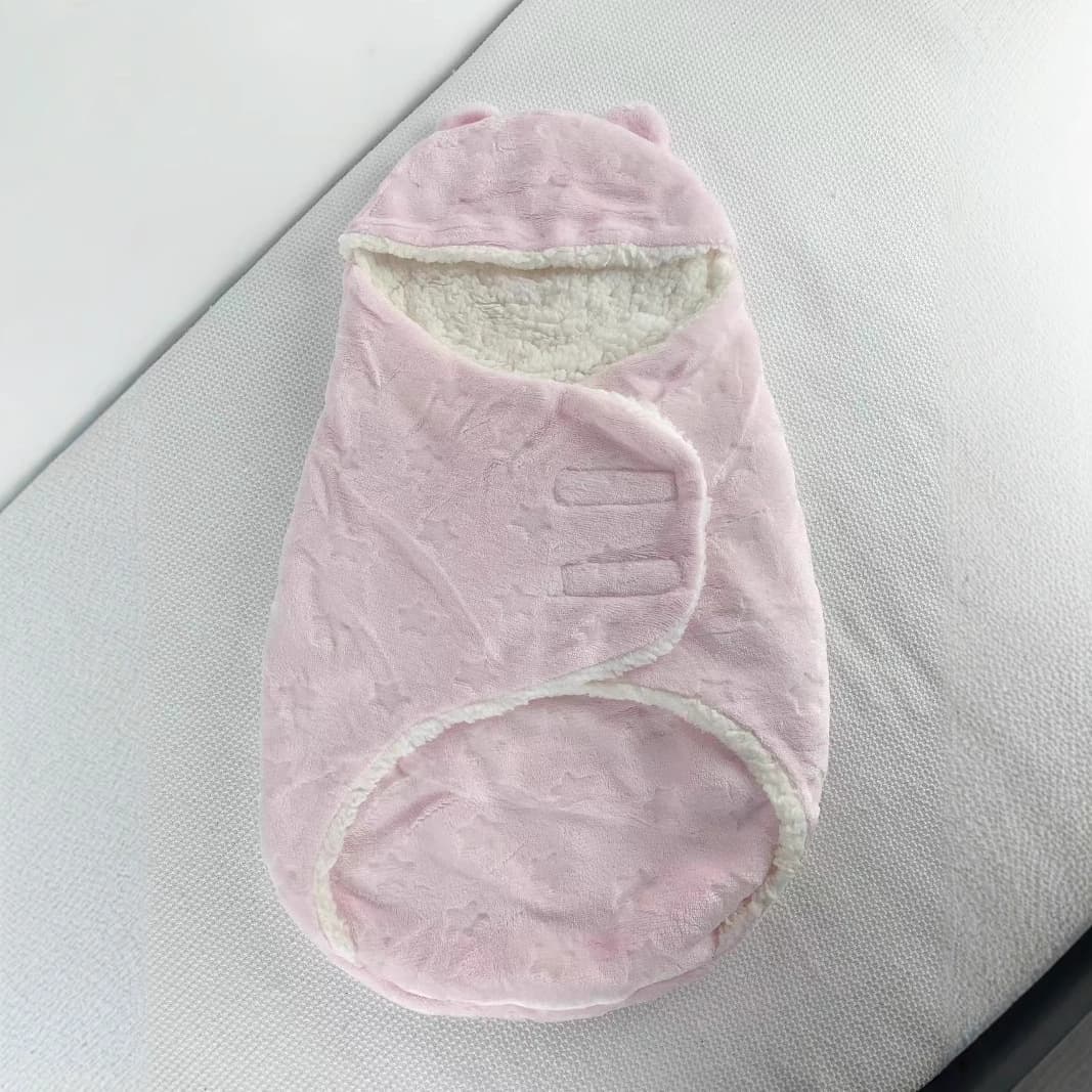 Newborn Swaddle Blanket Unisex Spring/Autumn Warm Wrap for Infants, Anti-Startle Sleep Sack for Outdoor Use