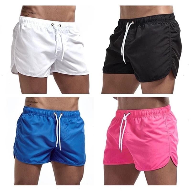 New Cross-Border Men's Fashion Beach Shorts, Polyester Multi-Color Sports Shorts for Men