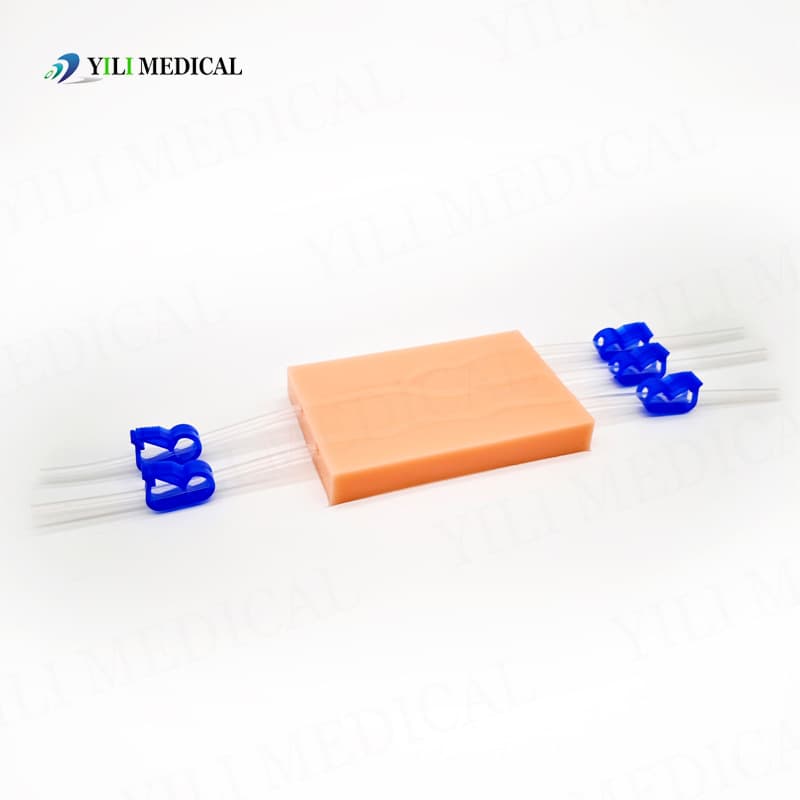 Venous Blood Collection Training Module, Injection and Blood Draw Simulator, Y-shaped Simulated Blood Vessel Model, Skin Suturing Module