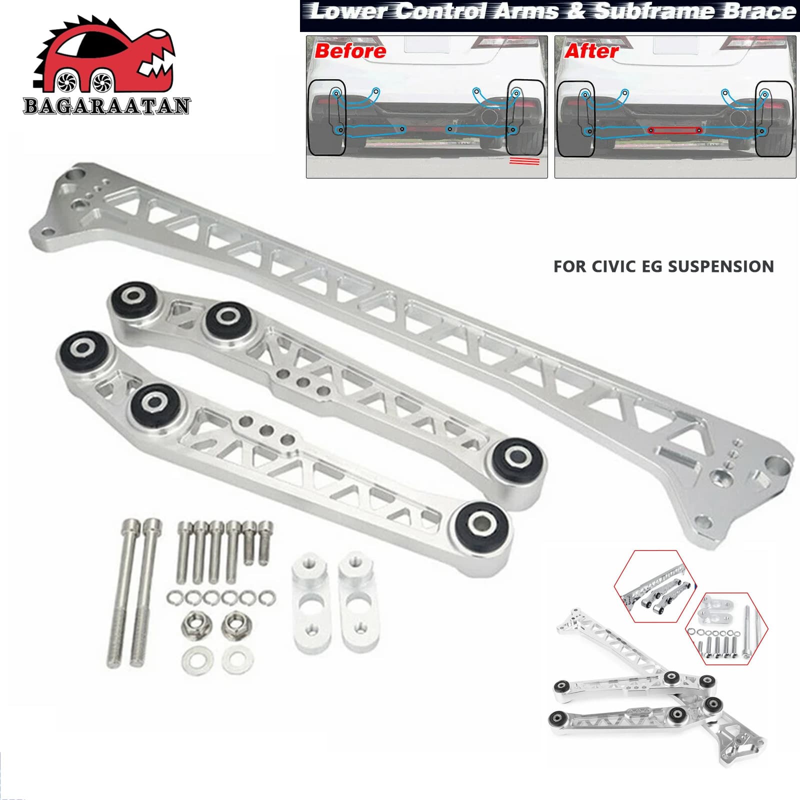 Cross-border Modified F7 Sway Bar Arm Kit for Honda Civic 92-95 EG 94-01 Integra