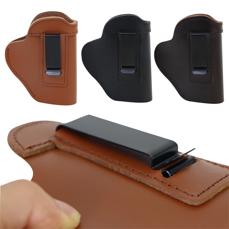 Leather Outdoor Tactical Holster Concealed Micro Holster Revolver Holster 365 Leather Holster Tactical Leather Waist Holster