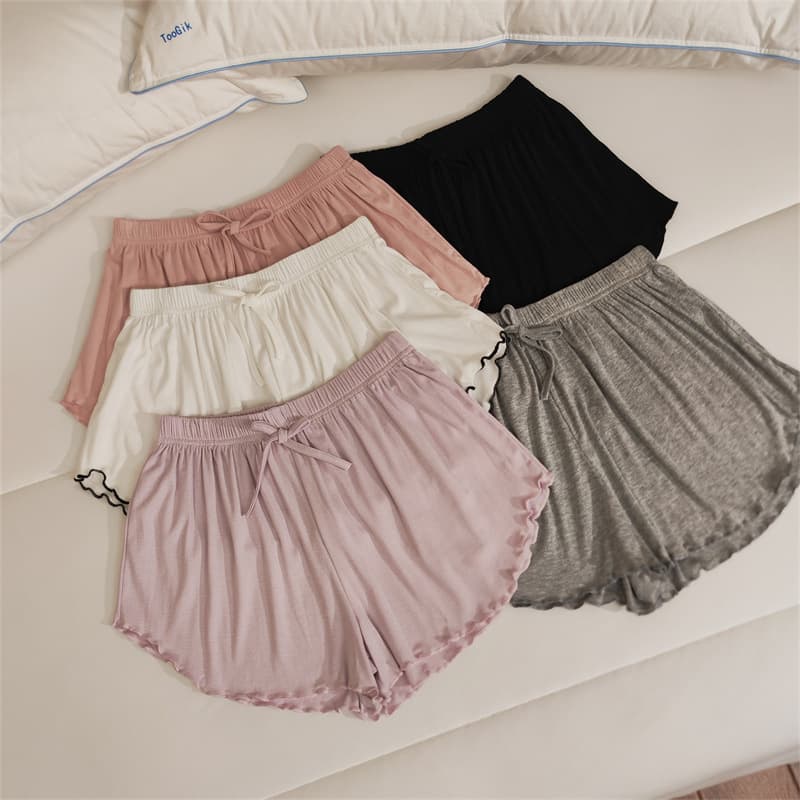 Pajama pants for women summer thin solid color shorts loose student ladies casual pants modal cotton home pants summer