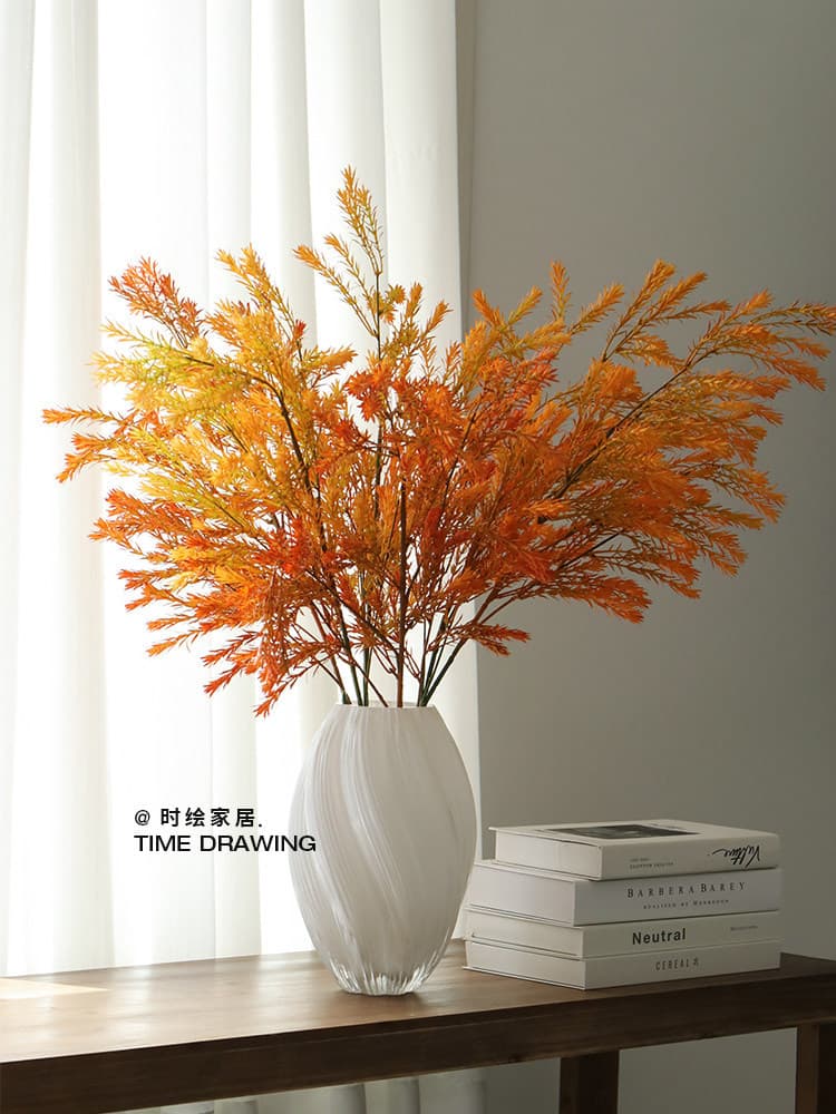 Thousand-layer gold golden willow artificial flowers, atmospheric artificial flowers, home living room decorations, autumn wedding decoration floral ornaments