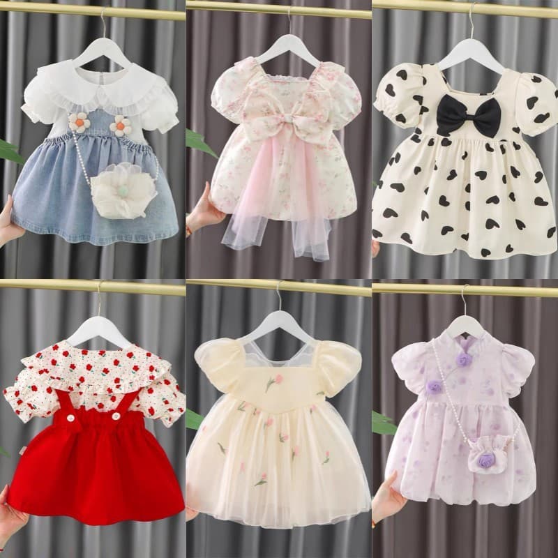 2026 baby girl summer new sweet floral one-year-old dress little girl summer style cute princess dress