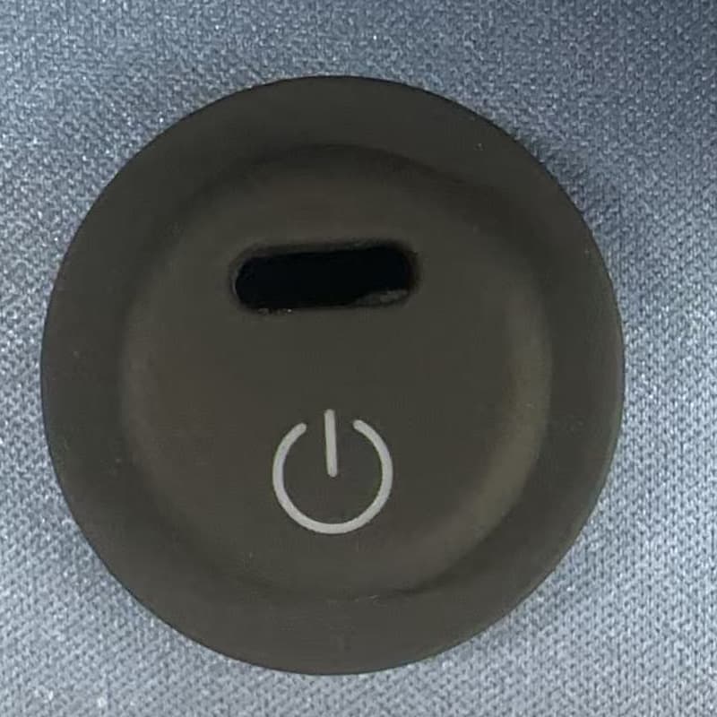 20mm eyelet, no-seam silicone switch button cover for heated clothing temperature control switch