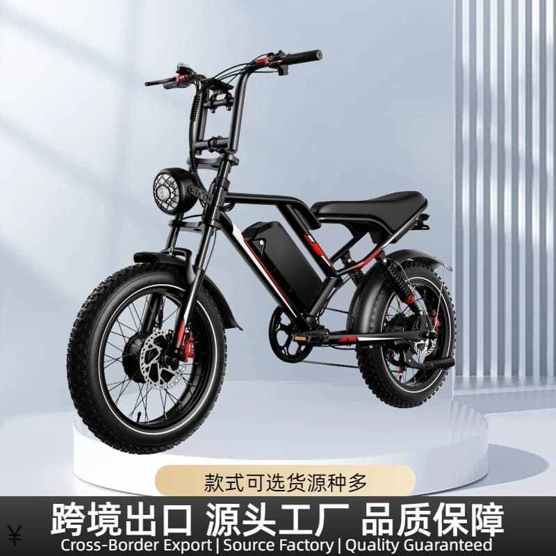 In-Stock Overseas Warehouse AMYET 48V 18AH 2000W Dual-Drive Off-Road Activity Festival Lightweight Bicycle