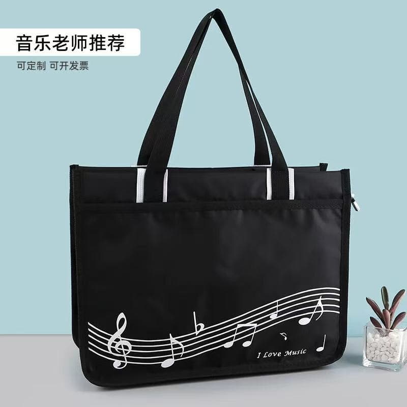 Cross-border music score bag, new piano horizontal style, student large capacity music score store, single shoulder portable school bag