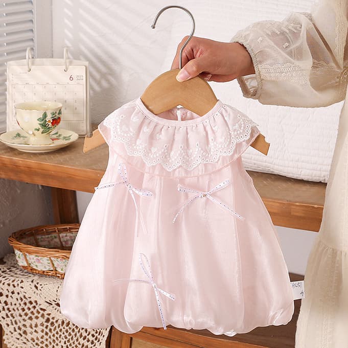 Baby Onesie for Girls Summer Thin Newborn Full Moon 100 Days 1st Birthday Dress Premium Feel Romper