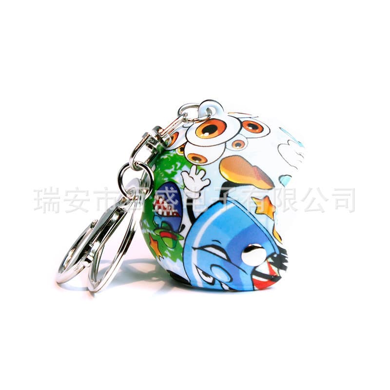 Pofeng Duck Water Transfer Printing Helmet Accessories New Motorcycle Cap Keychain Helmet Car Hanger Creative Gift