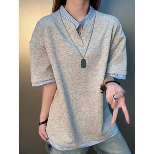 New Short Sleeve T-Shirt Men's Summer Korean Version Trendy Simple Half Sleeve Top Hong Kong Style Loose Casual Trendy Brand T-Shirt