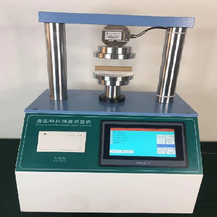 ✅Carton edge crush strength tester, corrugated cardboard ring crush tester, fully automatic bursting strength edge crush and ring crush tester