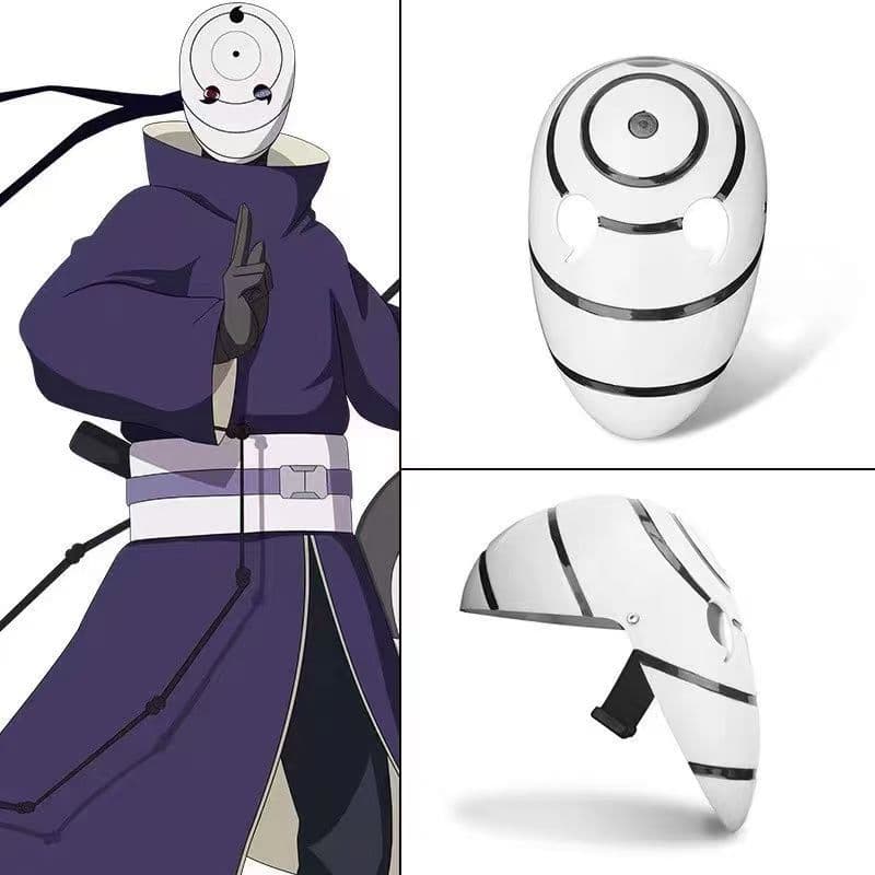 Uchiha White Mask Obito anime peripheral Abiban cosplay costume ninja props accessories mask