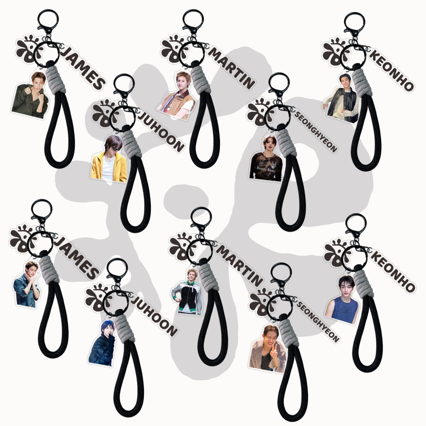 CORTIS MARTIN JAMES JUHOON YAN Chenghyun KEONHO Acrylic Keychain Backpack Pendant