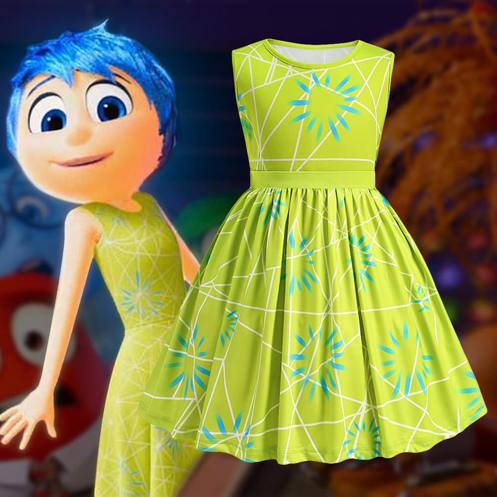Cross-border new Inside Out 2cosplay Lele children's dress Halloween performance dress