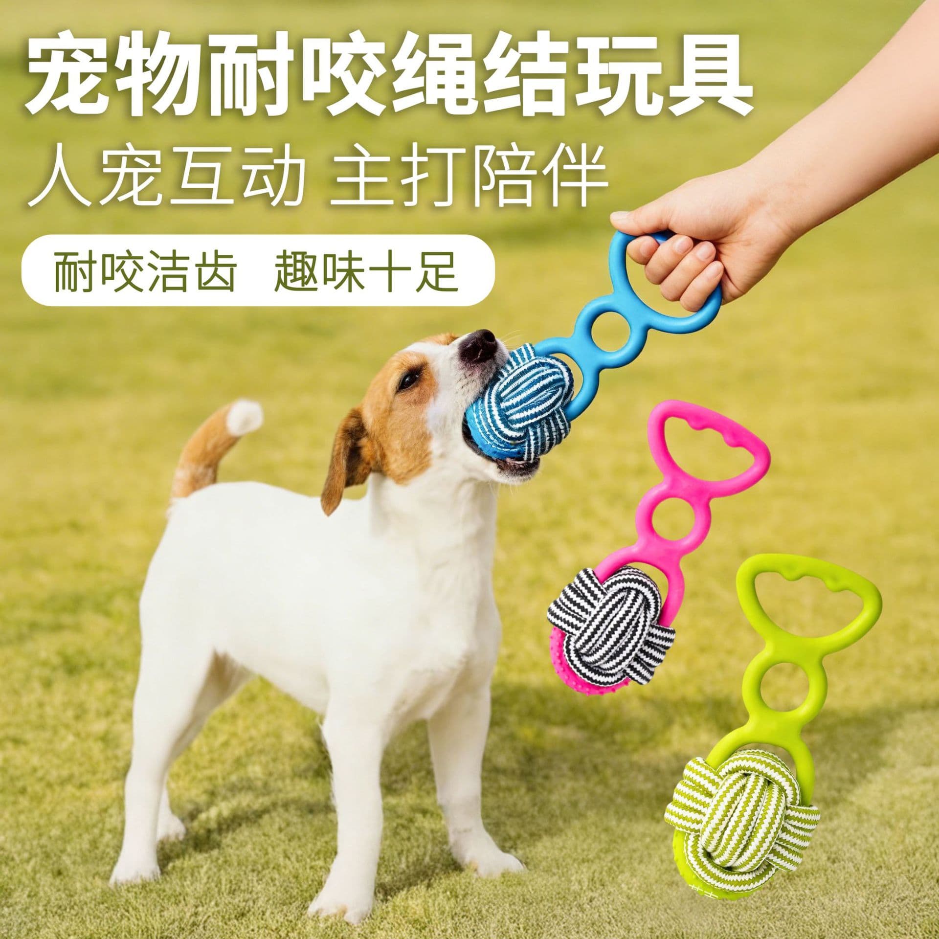 Amazon Bestseller Pet Supplies Dog Chew Toy Pull Ring TPR Tear-resistant Dog Toy Stock Wholesale