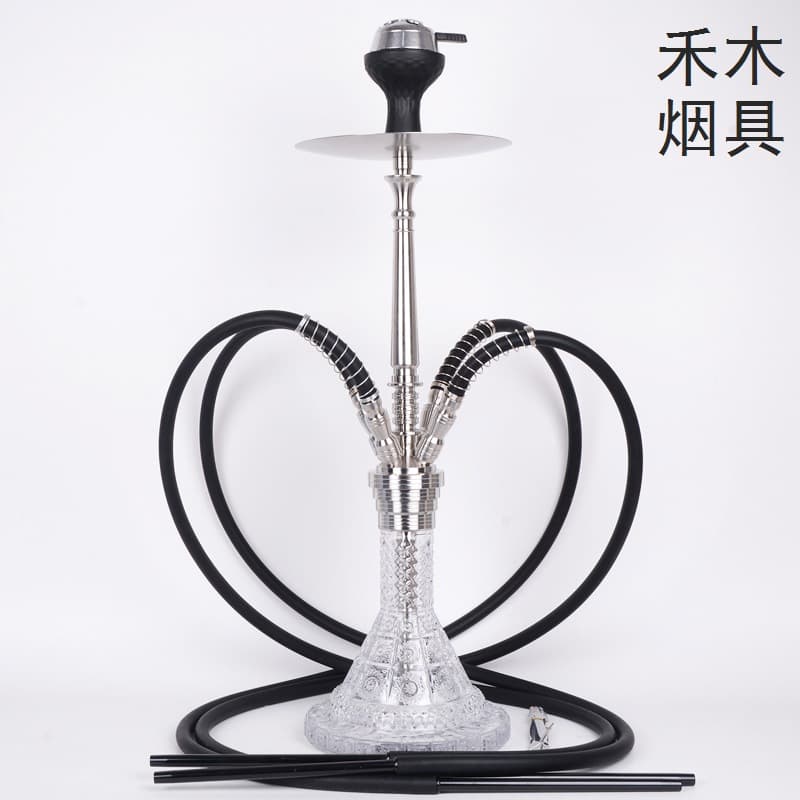 Mig Internet Celebrity Hookah Stainless Steel Large Four-Tube Hookah Bar Hookah Hot Selling Shisha Hookah