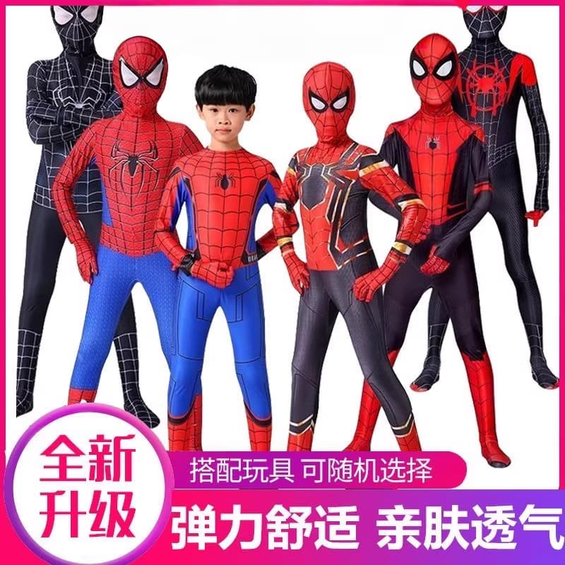 Foreign trade cross-border Spider-Man clothes children's adult tights cos clothes Iron Man cosplay clothes