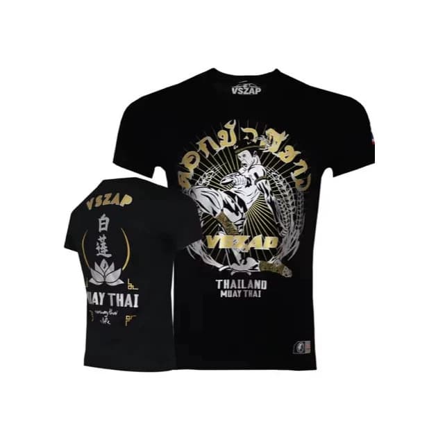 Men's Muay Thai T-shirt, summer quick-drying, comfortable and breathable T-shirt, fashionable fitness T-shirt, men's casual O-neck short