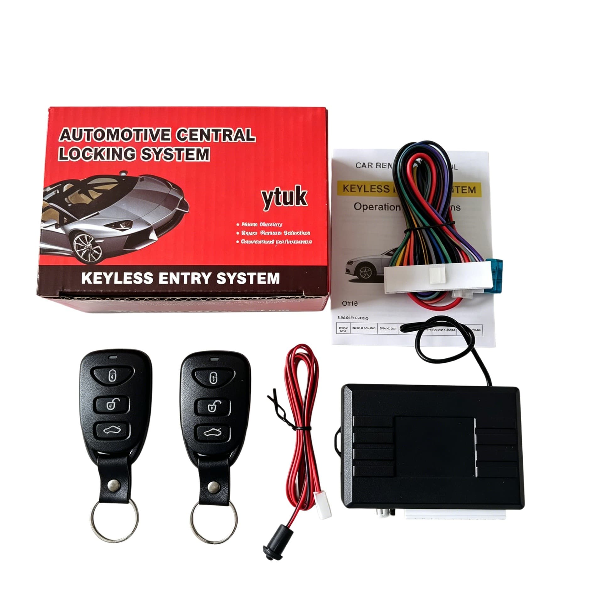 Car keyless entry system, remote central locking, remote trunk opening, trunk unlocking, auto parts modification kit