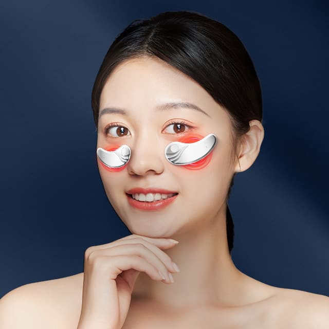 New EMS Eye Patch, Mini Eye Beauty Device with Microcurrent and Heat Therapy for Dark Circles and Wrinkles