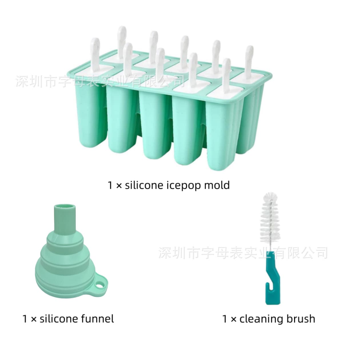 Cross-Best-Selling Silicone Popsicle Mold DIY Ice Cream Mold Silicone Ice Cube Tray with Handle