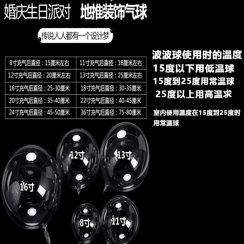 Trending Transparent Bubble Ball 20-inch Party Balloon for Festivals and Events Factory Wholesale