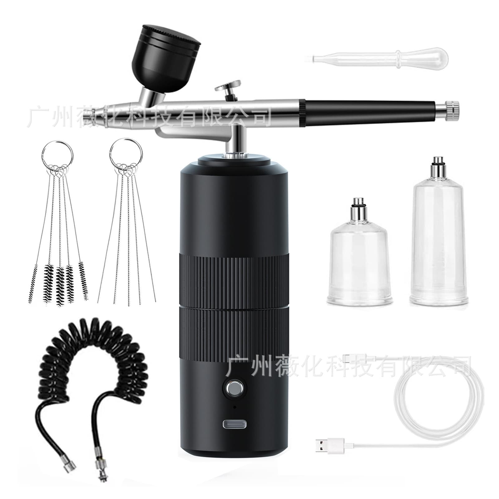 Cross-border exclusive high-pressure spray oxygen injector, small portable handheld sprayer, multi-functional model coloring nail sprayer