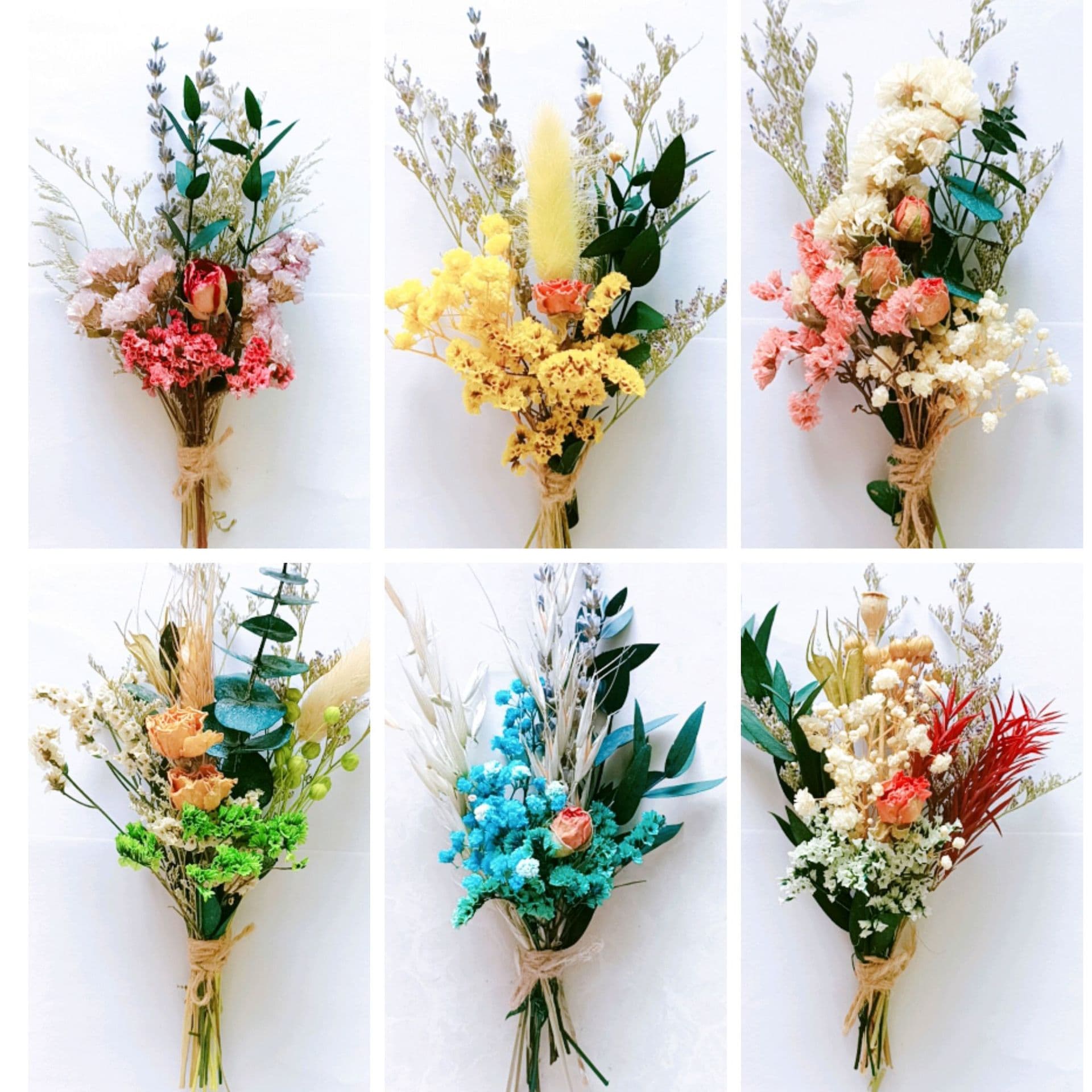 Miniature bouquets of preserved flowers wholesale, perfect for Qixi Festival (Chinese Valentine's Day), scented dried flowers, holiday gifts, bouquets.