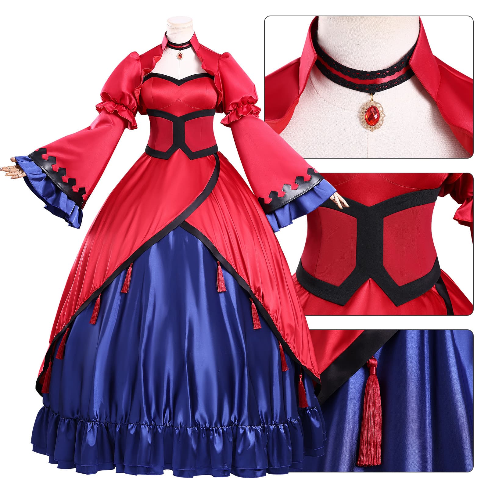 Wanderer cross-border Holy Grail of Eris cos Scarlett undead dress cos two-dimensional cos clothing