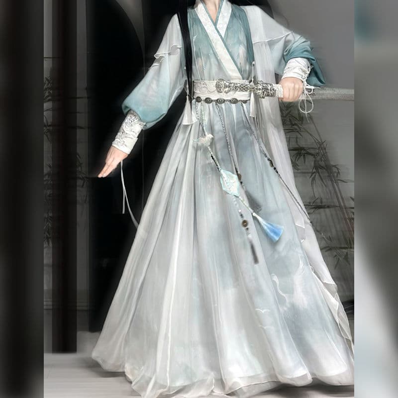 【Hua Zhong Xian】Original Xianxia-Inspired Improved New Chinese Hanfu, Youth Wuxia, Ethereal Ancient Style Spring/Autumn Collection