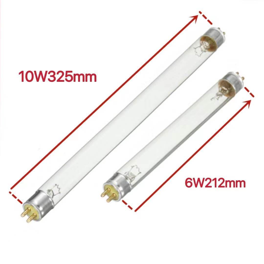 8W Ozone 288mm UV Sterilization Lamp Tube for Disinfection Cabinet, 6W UV Tube T5 330mm Ultraviolet Lamp