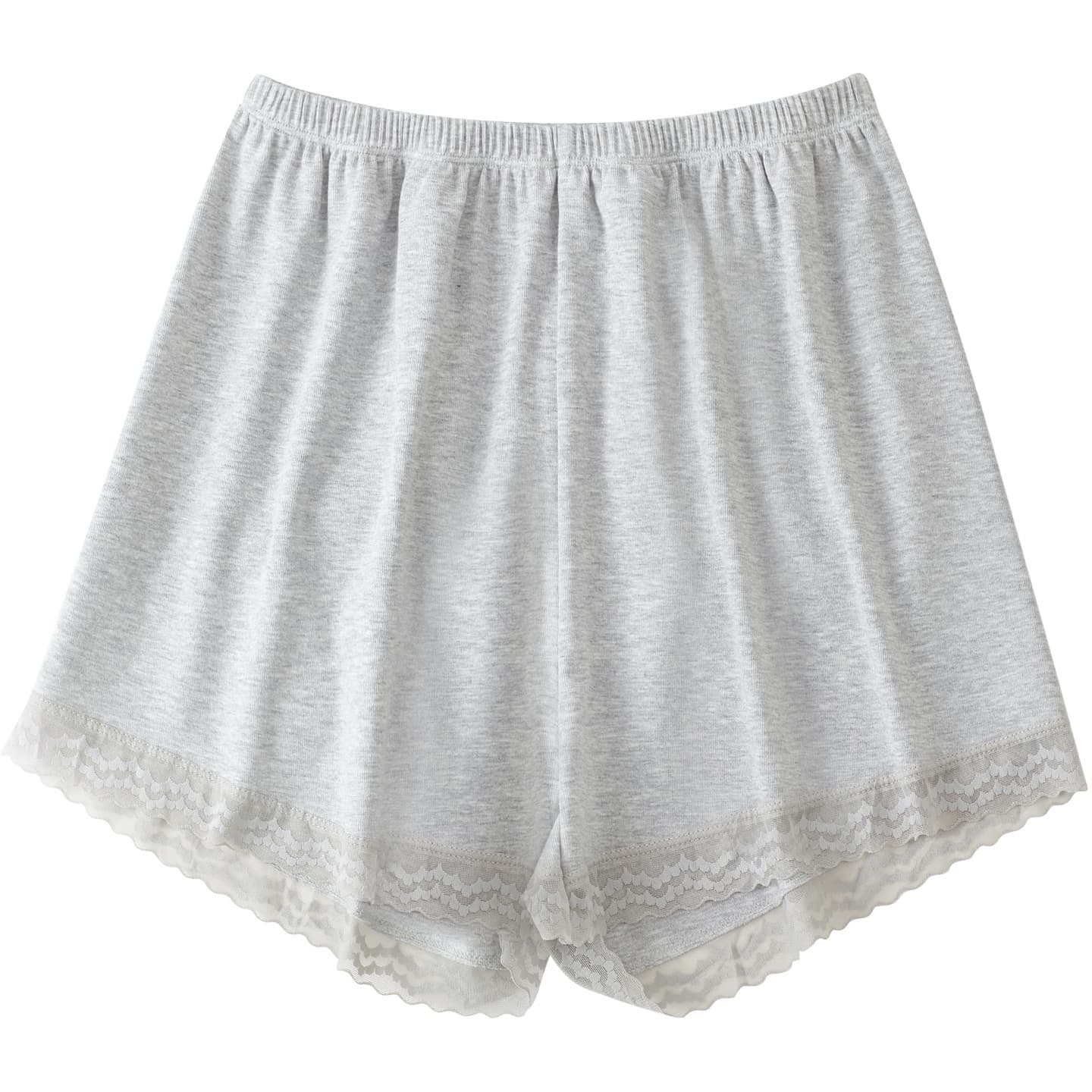 Modal Anti-Flash Summer Safety Shorts for Women, Lace Loose-Fit Wearable Plus Size Protective Shorts Sleep Shorts Base Layer Shorts