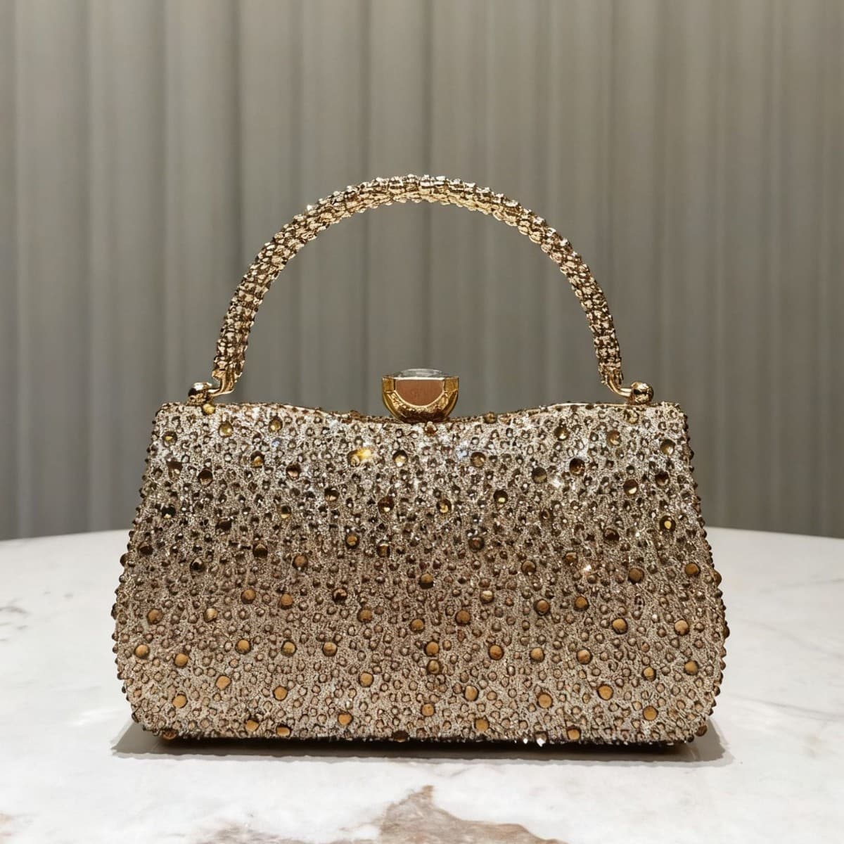 Cross-border Hot Selling Rhinestone Evening Bag Clutch Bag Luxury Handbag Women's Bag Exquisite Light Luxury