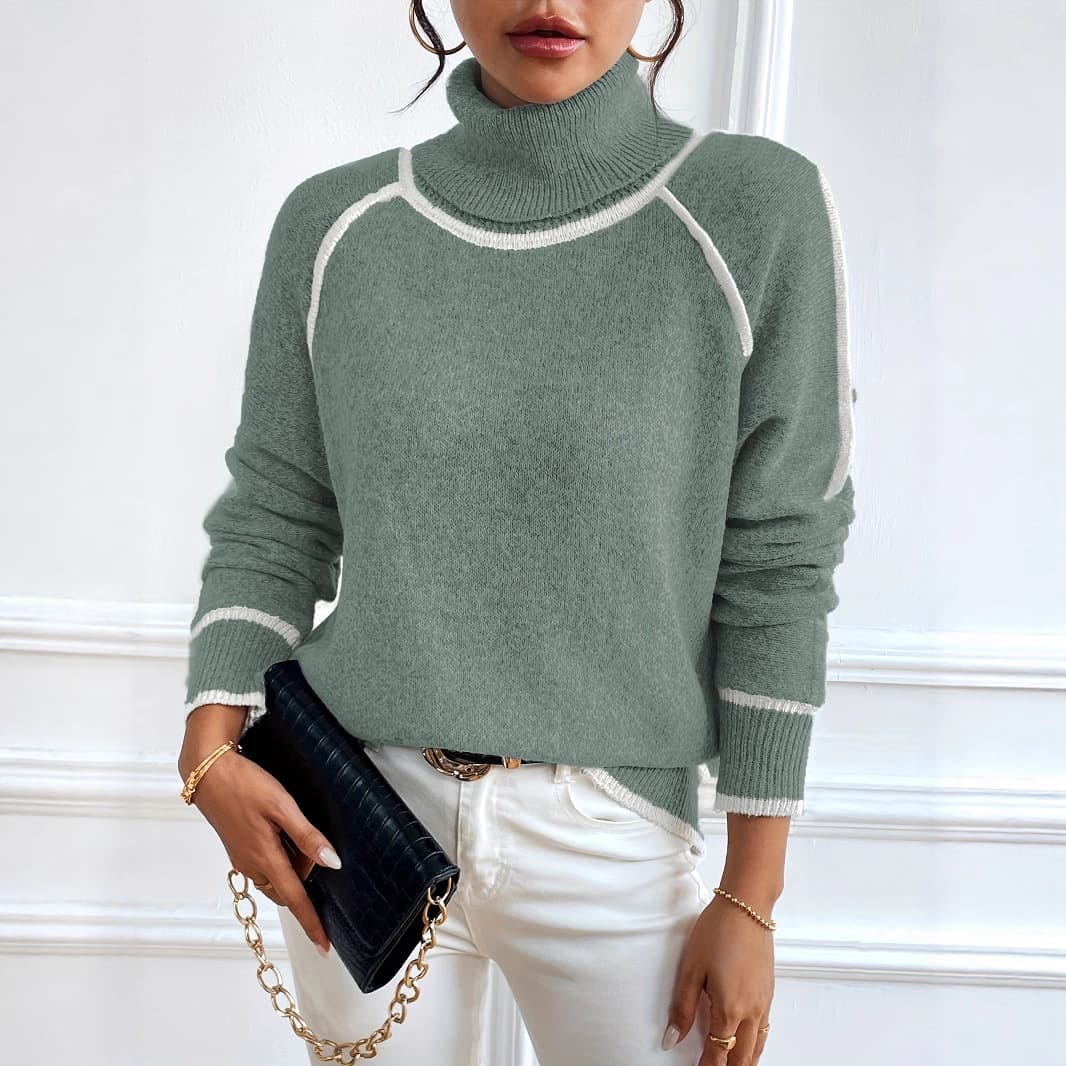 Amazon autumn-winter new sweater pullover knitwear for women, cross-border processing and customization, ODM tops and OEM.