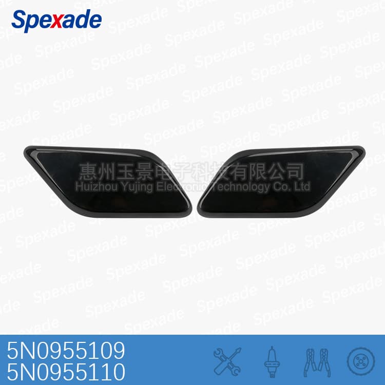 Suitable for Volkswagen Tiguan headlight spray cover 07-11 headlight cleaning cover headlight nozzle decorative cover front bumper spray cover