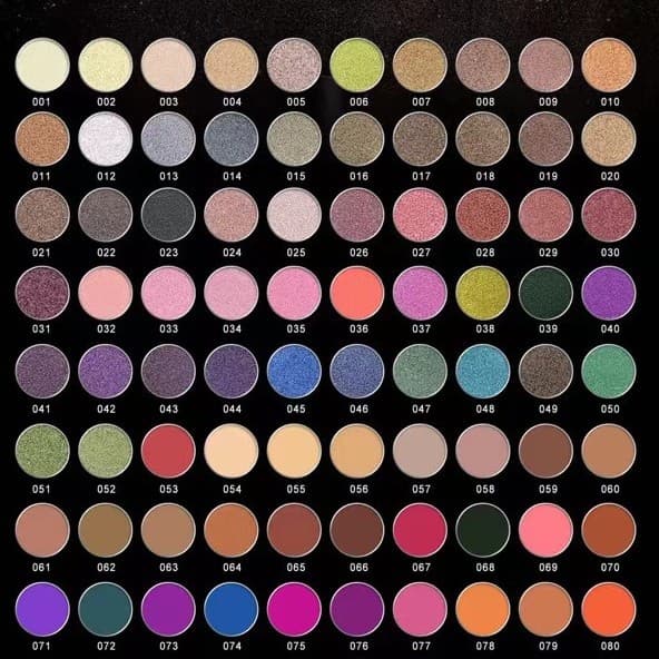 Cross-border special supply of ready stock no logo 26.5mm single eye shadow pearlescent matte fine glitter single color eye shadow makeup