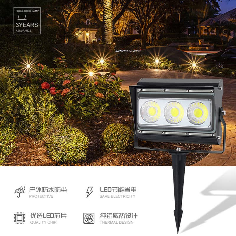 New Floodlight Tree Light Colorful Ground Insert Light Waterproof Tree Light Landscape Light Garden Light Wholesale
