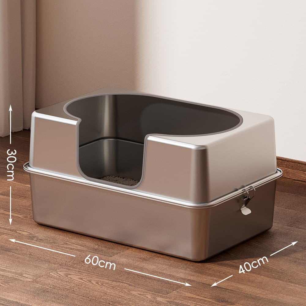 Custom Stainless Steel Litter Box Special Link, Semi-Enclosed and Fully Enclosed Bottom Tray Size Options