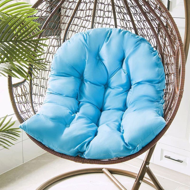 Hanging Basket Cushion and Backrest for Swing Chair, Single Seater Hammock Cushion, Indoor and Outdoor Cradle Chair Pad