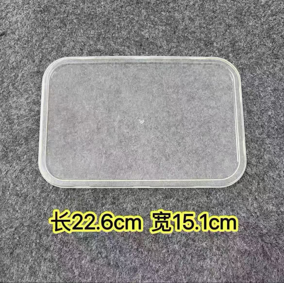 Stainless Steel Tiramisu Lid Ice Jelly Plastic Lid Food-Grade Crisper Lid High Transparency Sushi Lid Iron Lid