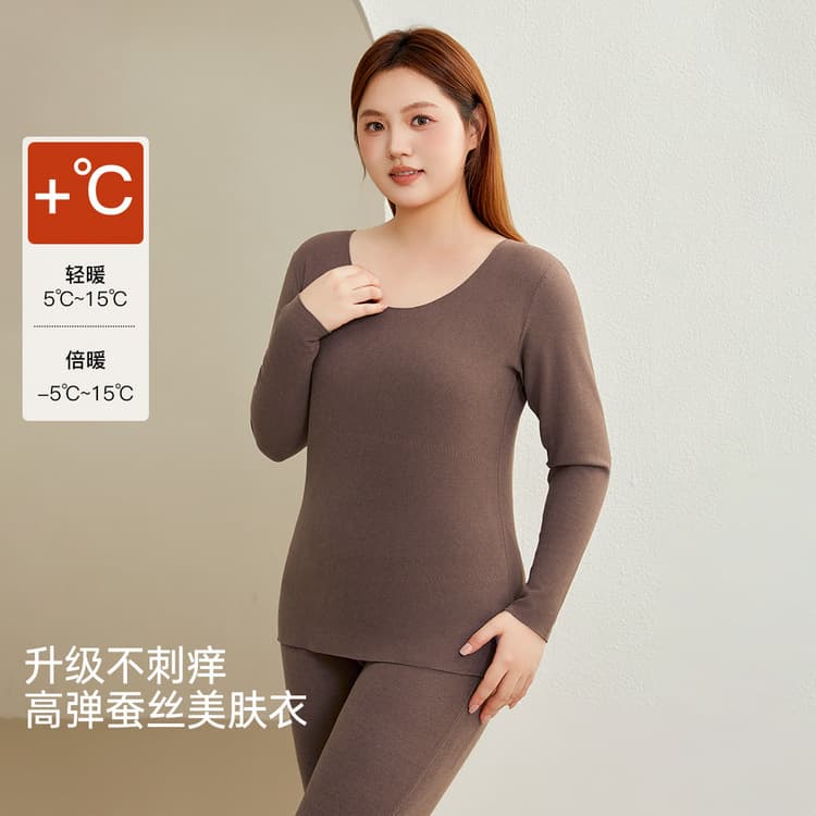 [Warm and Supportive] Slim & Comfortable Plus Size Women's Pajama Set for Curvy Women - New Winter Style
