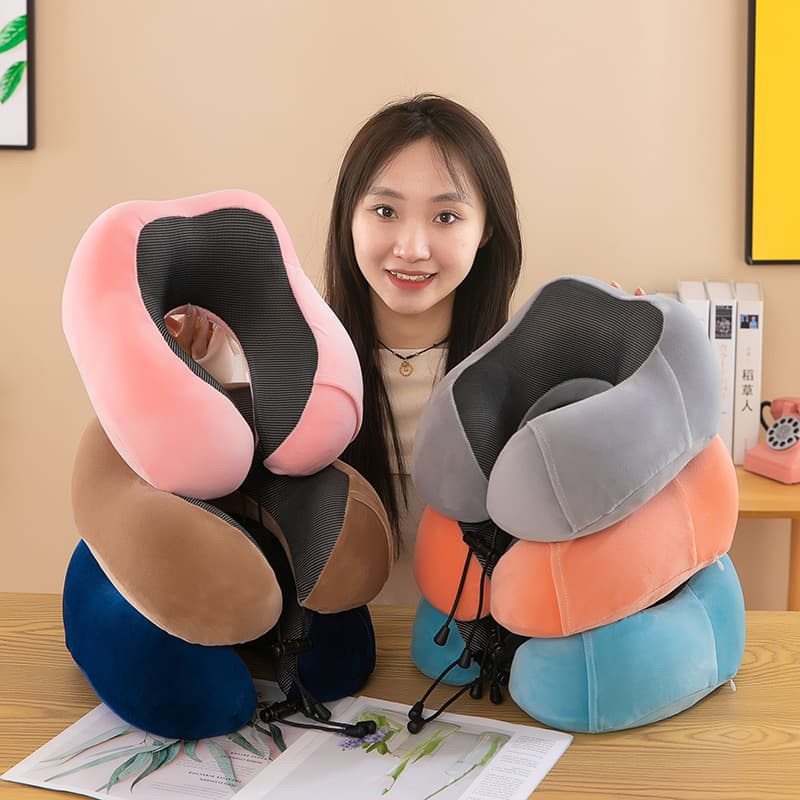 Home Decor U-shaped Pillow Comfortable Breathable Memory Foam Material Soft Touch Sleep Aid Pillow For Side Sleepers