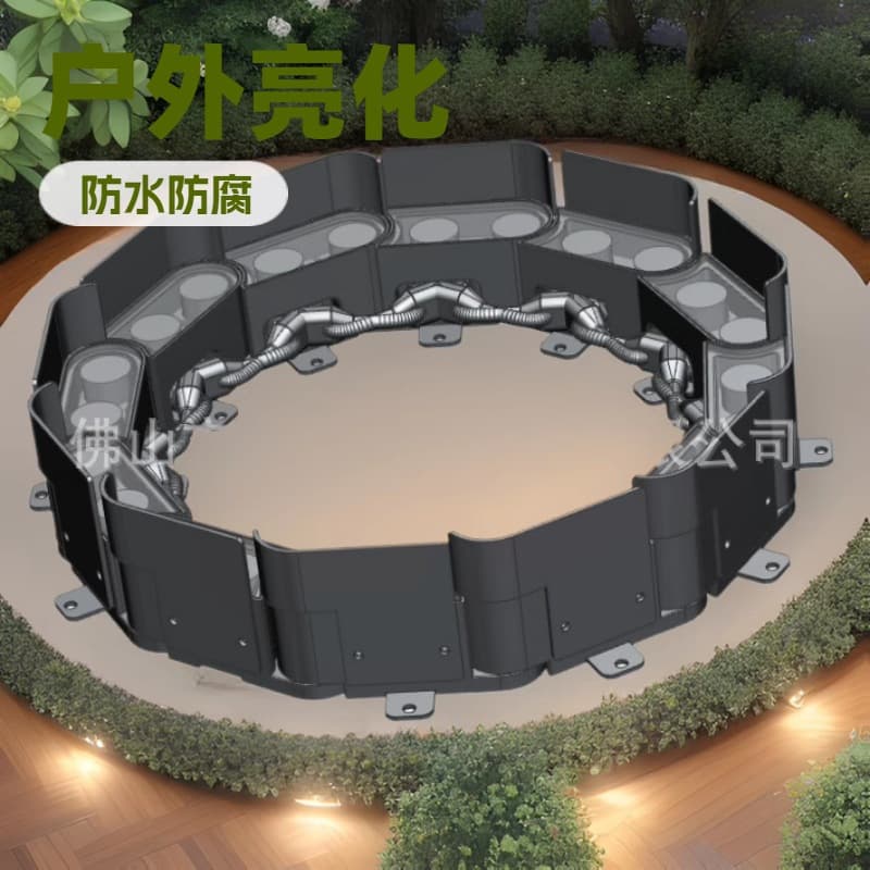 Chain Type Engineering Tree Wrap Light, LED Spike Light, Ring Column Light, Outdoor Round Tree Light, Waterproof