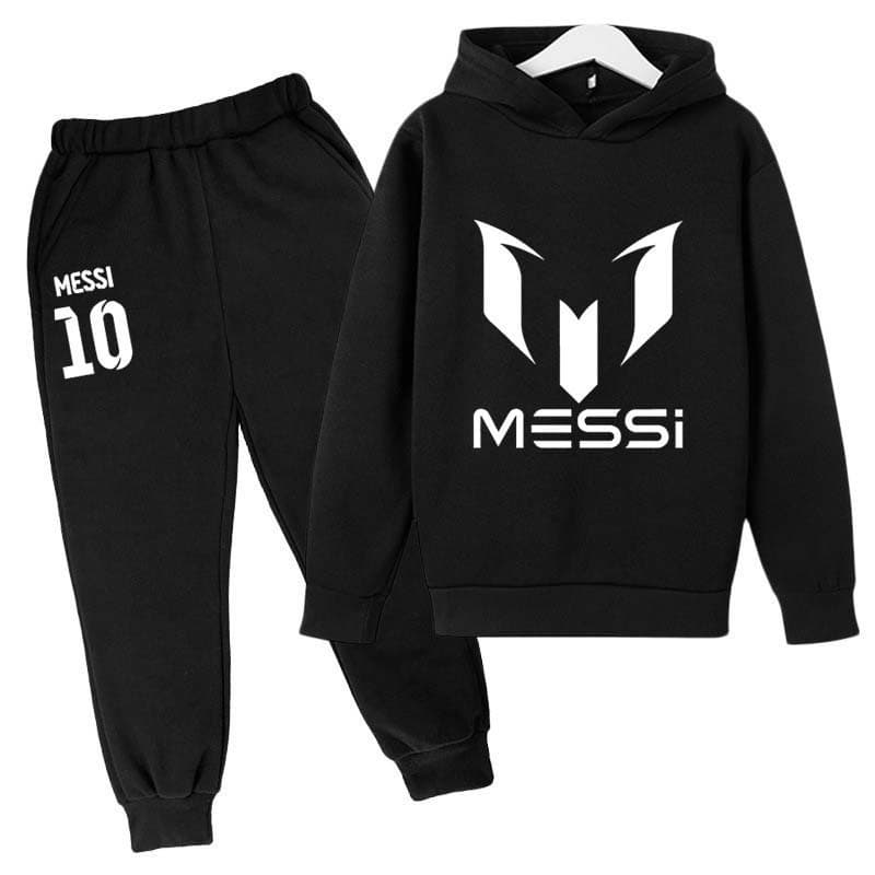 New style cross-border children's clothing with cartoon print, hoodie sweatshirt and trousers set, casual sweatshirt suit for boys and girls, suitable for middle and large children