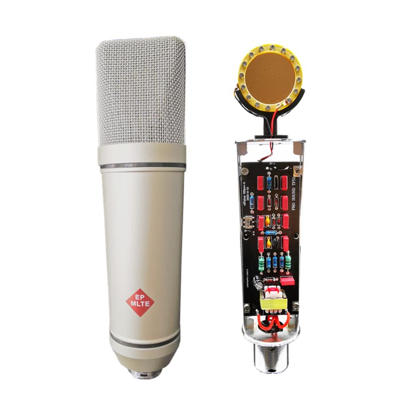 U87 Large Diaphragm Condenser Microphone 34MM Large Diaphragm Recording Mic for Live Streaming and Studio
