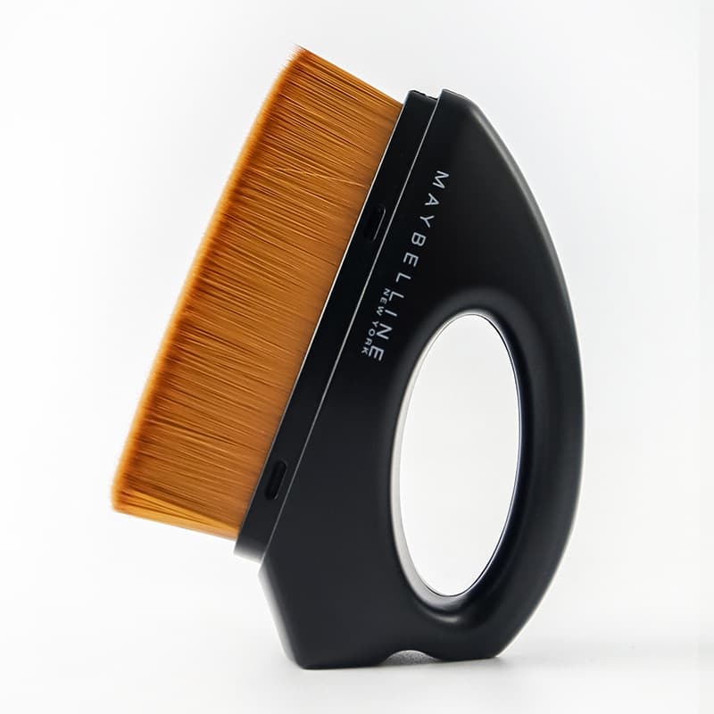 Maybelline Flat Top Foundation Brush Soft Non-Absorbing Makeup Brush Portable with Base Single Flat Top Brush